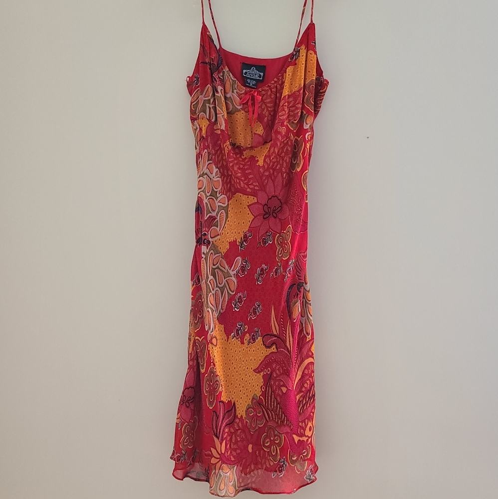 Angie Boho Floral Maxi Sundress Size M (Fits like small)